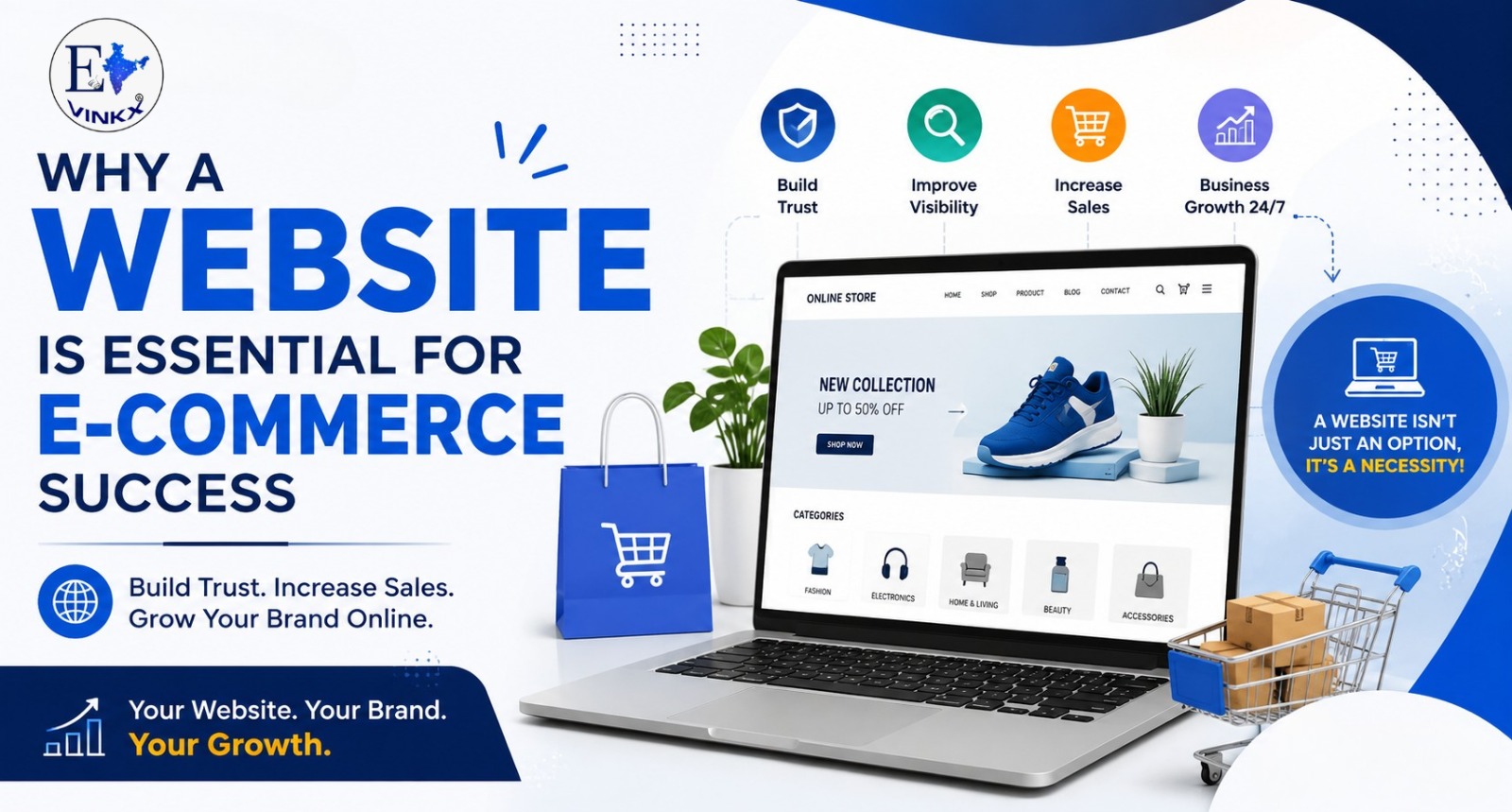 Why Your E-Commerce Brand Can’t Grow Without a Website in 2026
